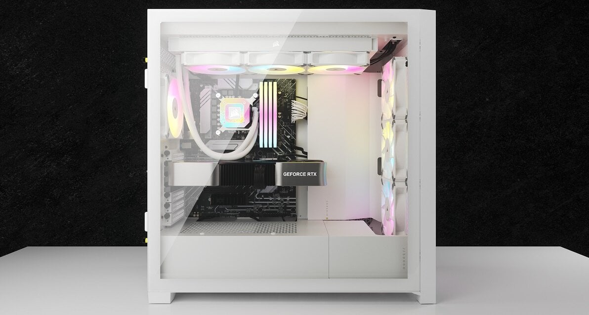 Obudowa CORSAIR iCUE 5000D Airflow RGB design wykonanie gaming chłodzenie jakość wytrzymałość wymiary złącza filtry zestaw