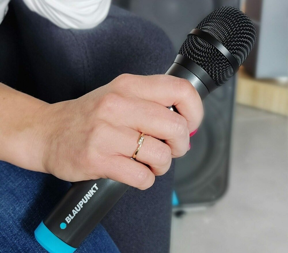 Mikrofon BLAUPUNKT WM40U doskonała jakość dźwięku transmisja sygnał przetwarzanie sygnału dźwiękowego tonacja instrumenty