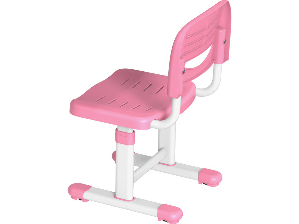Biurko MOZOS DC-SET + Krzesło Różowo-biały wyprofilowanie oparcie postawa komfort