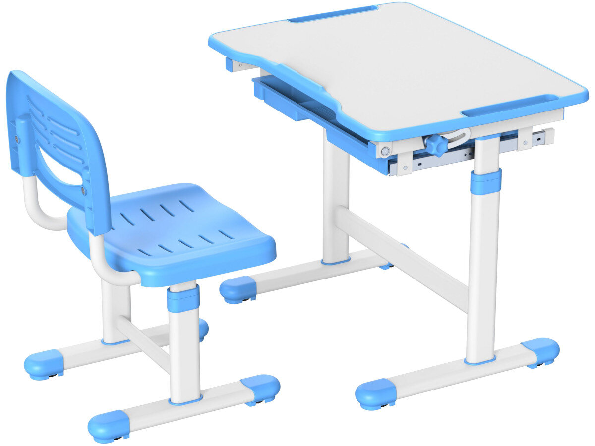 Biurko MOZOS DC-SET + Krzesło Szary wytrzymałość materiały stabilność trwałość