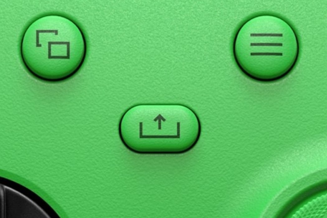 Kontroler MICROSOFT XBOX Series X Zielony przycisk udostępnianie przechwitywanie zrzuty ekranu nagrania