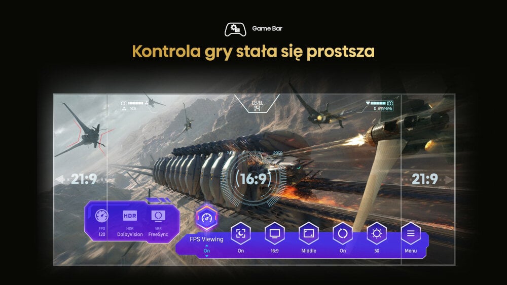 Telewizor HISENSE U8KQ  - game bar