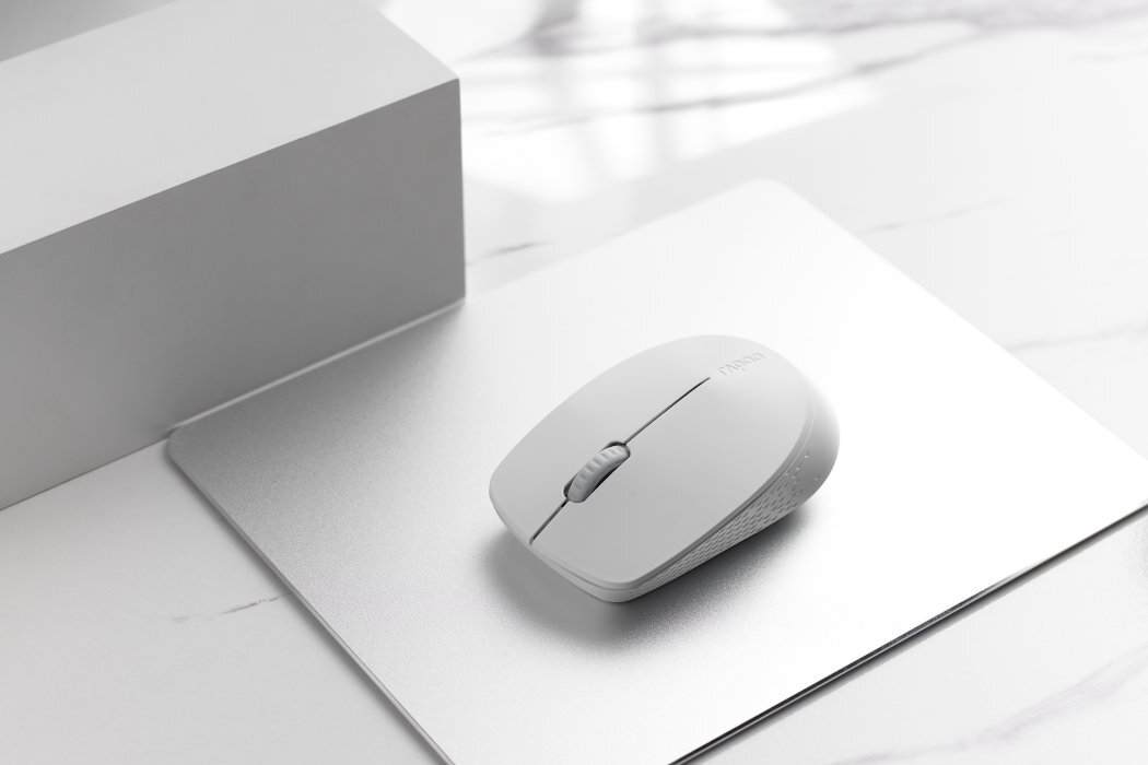 Zestaw RAPOO Multi-Mode 9600M nowoczesność klawiatura mysz smukła wytrzymała baterie akumulator profesjonalna kompatybilność przełączanie Bluetooth bezprzewodowość parowanie pokrycie USB