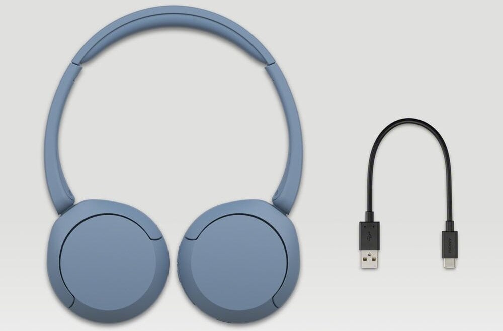 Słuchawki SONY WH-CH520 dsee personalizacja dźwięk bas ładowanie czas pracy brak zrywania połączeń sterowanie przyciski głosowe redukcja szumy zestaw