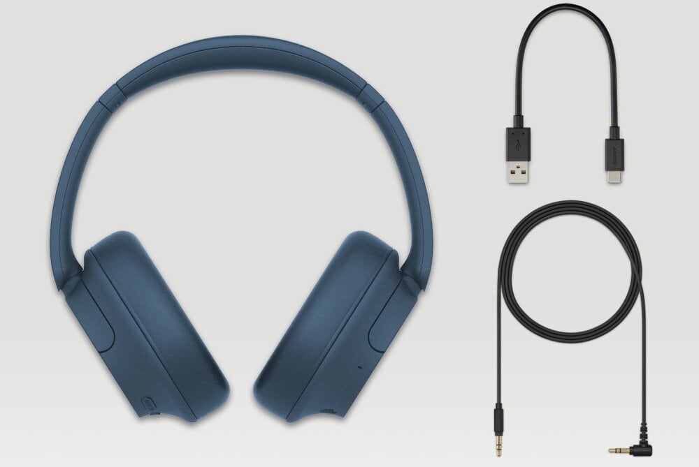Słuchawki SONY WH-CH720 dsee personalizacja dźwięk bas ładowanie czas pracy brak zrywania połączeń sterowanie przyciski głosowe redukcja szumy zestaw