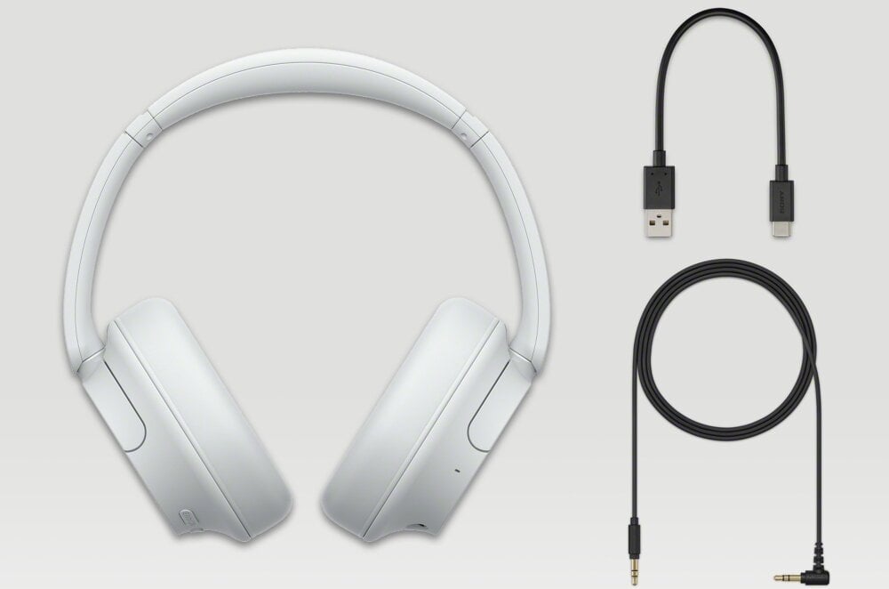 Słuchawki SONY WH-CH720 dsee personalizacja dźwięk bas ładowanie czas pracy brak zrywania połączeń sterowanie przyciski głosowe redukcja szumy zestaw