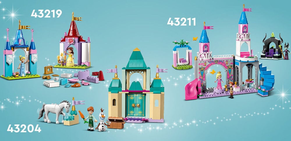 LEGO Disney Kreatywne zamki księżniczek Disneya 43219 łączenie zestawy