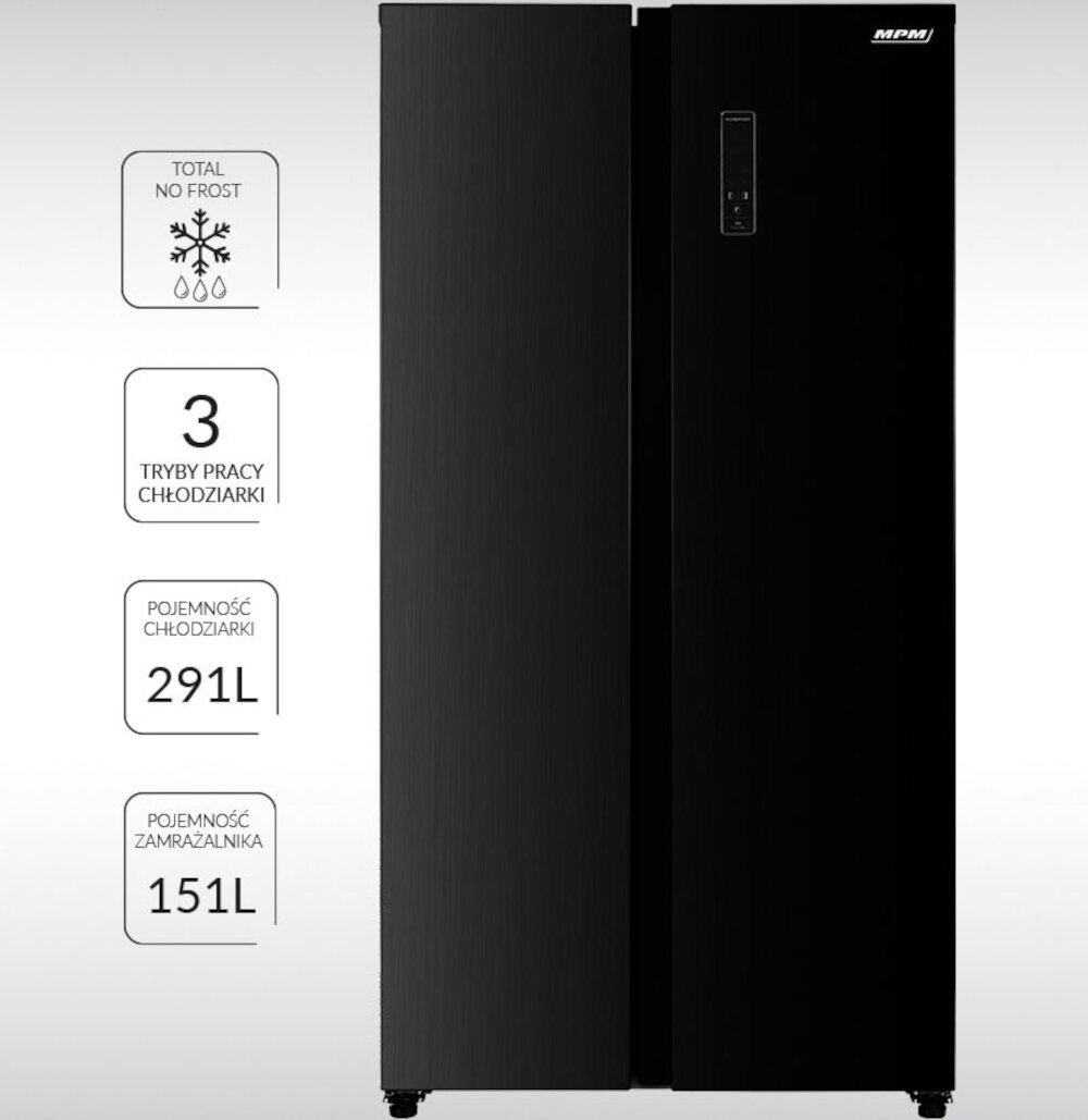283ページ Lodówka SAMSUNG AI RS70F64KEBEO Side by Side No Frost 178.6
