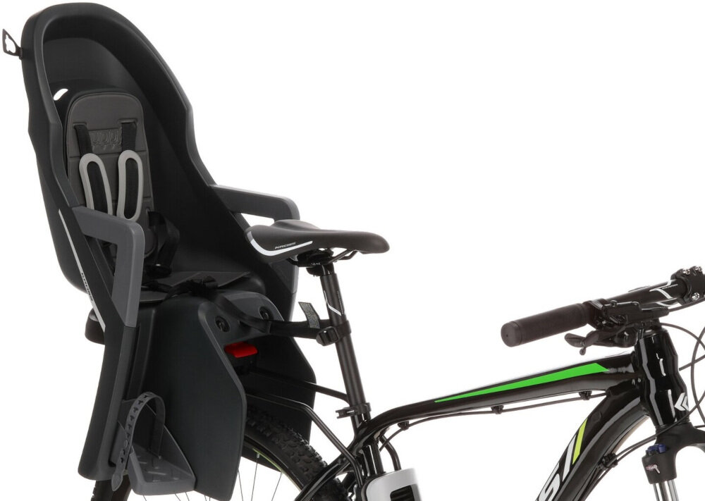 Fotelik rowerowy KROSS Guppy RS Szary z wysokiej jakości tworzywa sztucznego łatwe w konserwacji waga 3,5 kg
