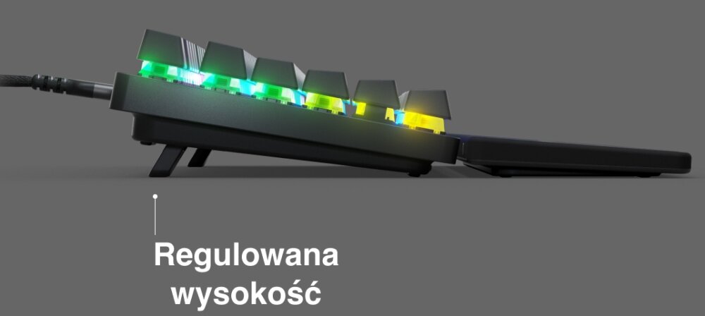 Klawiatura STEELSERIES Apex Pro TKL Wireless Wired szybkość zastosowanie technologia wygoda nacisk siła gra kontrola wyświetlacz  OLEDD projekt 