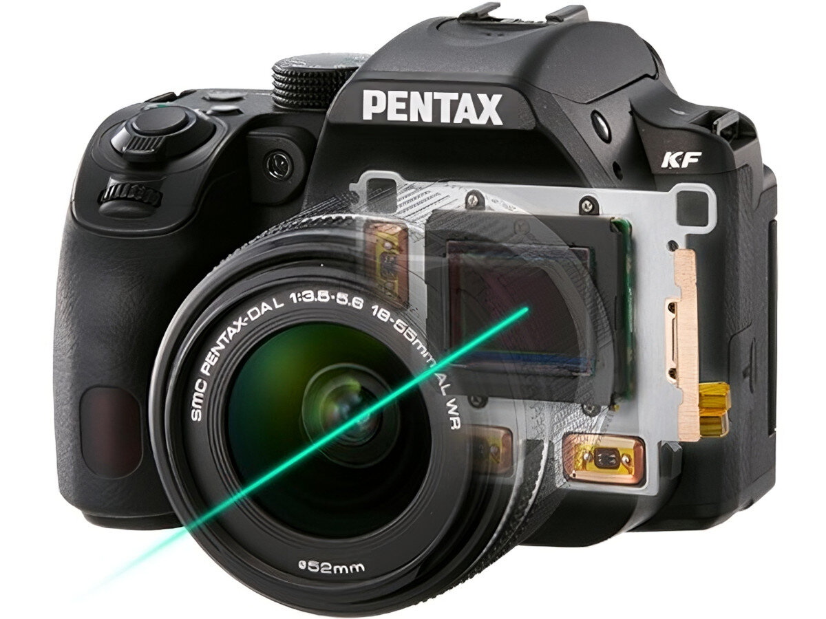 Aparat PENTAX KF Body Czarny stabilizacja drgania technologie