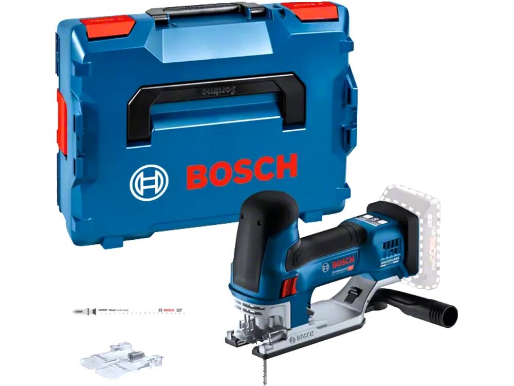 Wyrzynarka BOSCH Professional GST 18V-155 SC 06015B0000 zestawu walizka brzeszczot T 144 DP T 308 BP koncowka do odsysania pylu pokrywa do odsysania pylu oslona przeciwodpryskowa dokumentacja