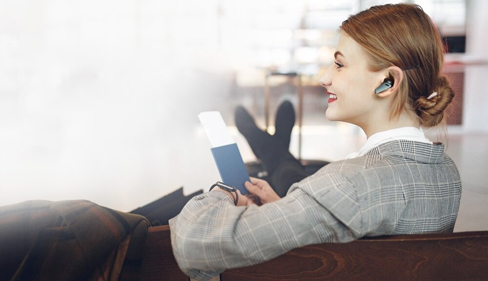 Słuchawki dokanałowe EARFUN Air Pro dźwięk jakość brzmienie aktywna redukcja czas pracy działanie bezprzewodowe bluetooth