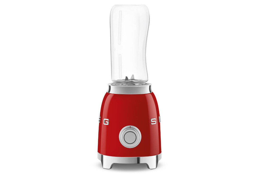 Blender personalny SMEG PBF01RDEU Codzienna wygoda użytkowania Prosta obsługa i łatwe czyszczenie Oszczędzasz czas i dbasz o zdrowie