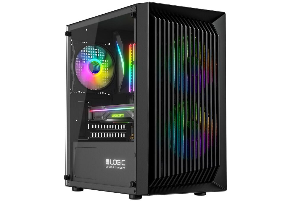 Obudowa LOGIC CONCEPT Więcej przestrzeni gaming wentylatory LED RGB skuteczna praca Zbuduj komputer