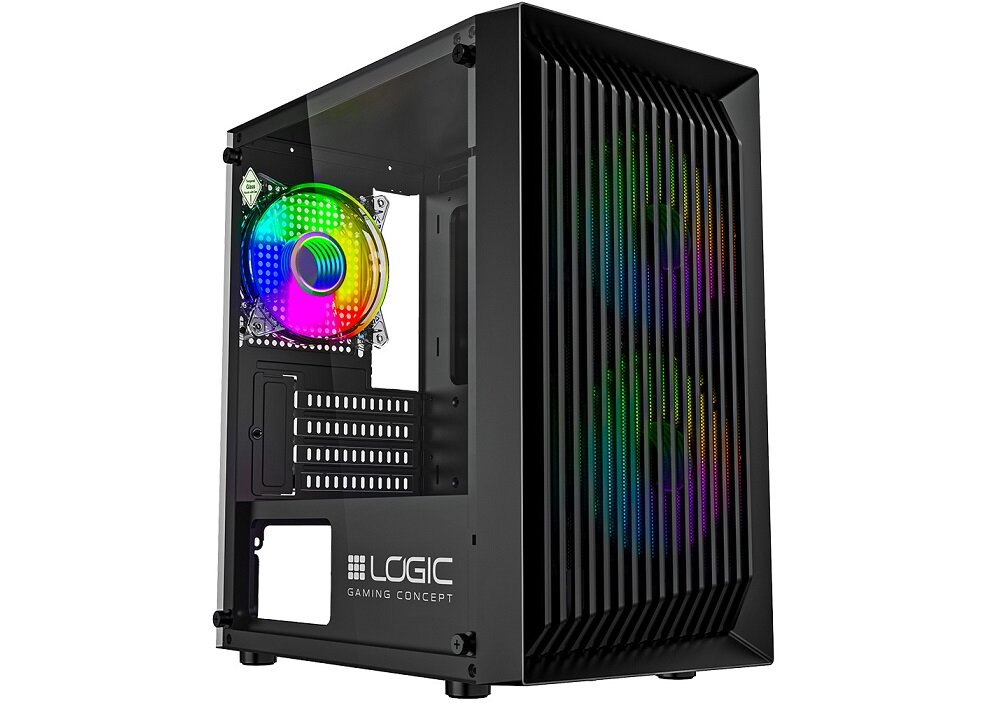 Obudowa LOGIC CONCEPT Więcej przestrzeni gaming wentylatory LED RGB skuteczna praca Zbuduj komputer