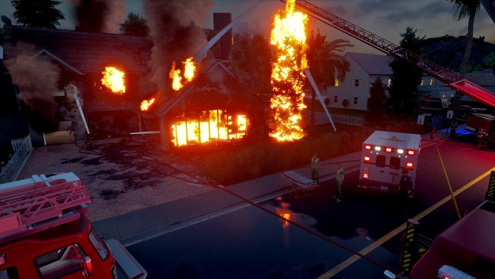 Firefighting Simulator - The Squad Gra powołanie współpraca tryb jednoosobowy wieloosobowy życie doznania realizm autentyczny sprzęt