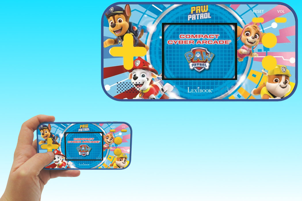 Zabawka konsola podręczna LEXIBOOK Psi patrol Cyber Arcade Pocket JL2367PA zabawa podróż gry rozwój