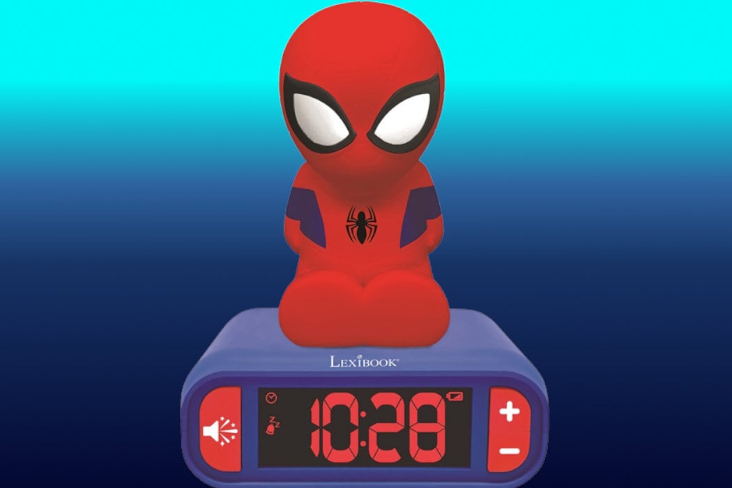 Budzik z lampką nocną LEXIBOOK Spider Man  - wygląd