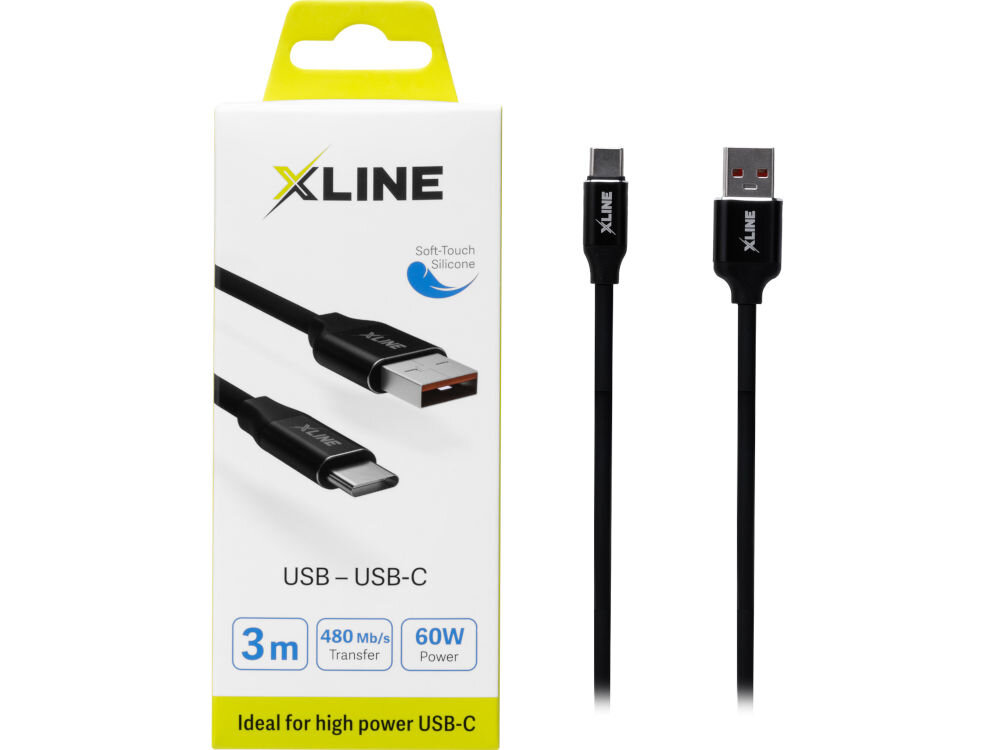 Kabel USB - USB Typ-C XLINE 60W 3 m długość