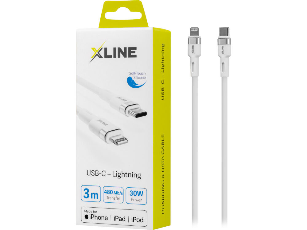 Kabel USB Typ-C - Lightning XLINE 30W 1.5m 3A 480 mb/s