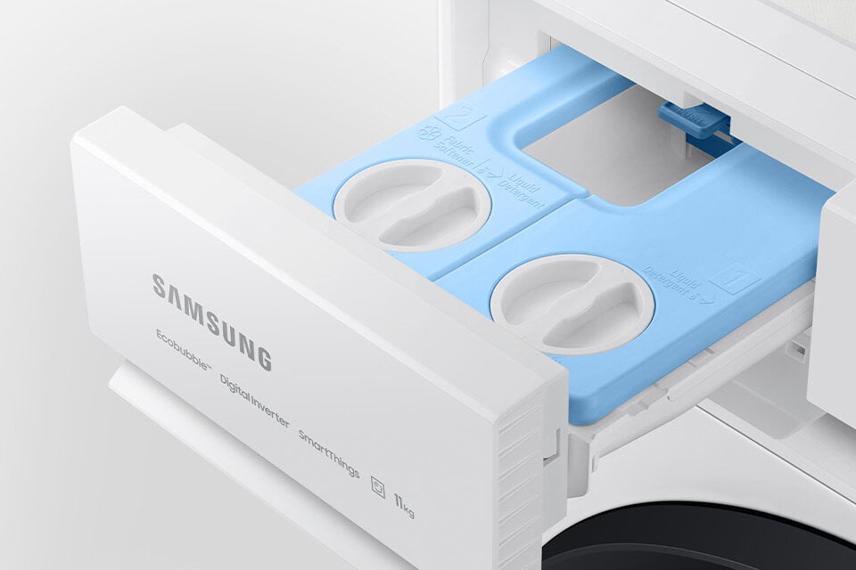 Pralka Bespoke AI™ Samsung WW11BB534DAWS6 automatycznie dozuje detergenty