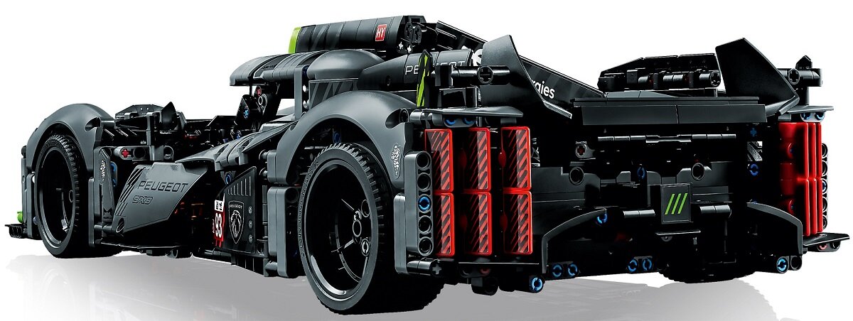 LEGO Technic Peugeot 9X8 24H Le Mans Hybrid Hypercar 42156 dziecko kreatywność zabawa nauka rozwój klocki figurki minifigurki jakość tradycja konstrukcja nauka wyobraźnia role jakość bezpieczeństwo wyobraźnia budowanie pasja hobby funkcje instrukcja aplikacja LEGO Builder