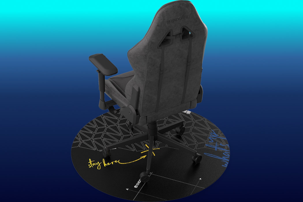 Mata pod fotel gamingowy ENDORFY FP110C wytzrymałość przyczepność cisza spokój PVC wodoodporna gaming gry gracz