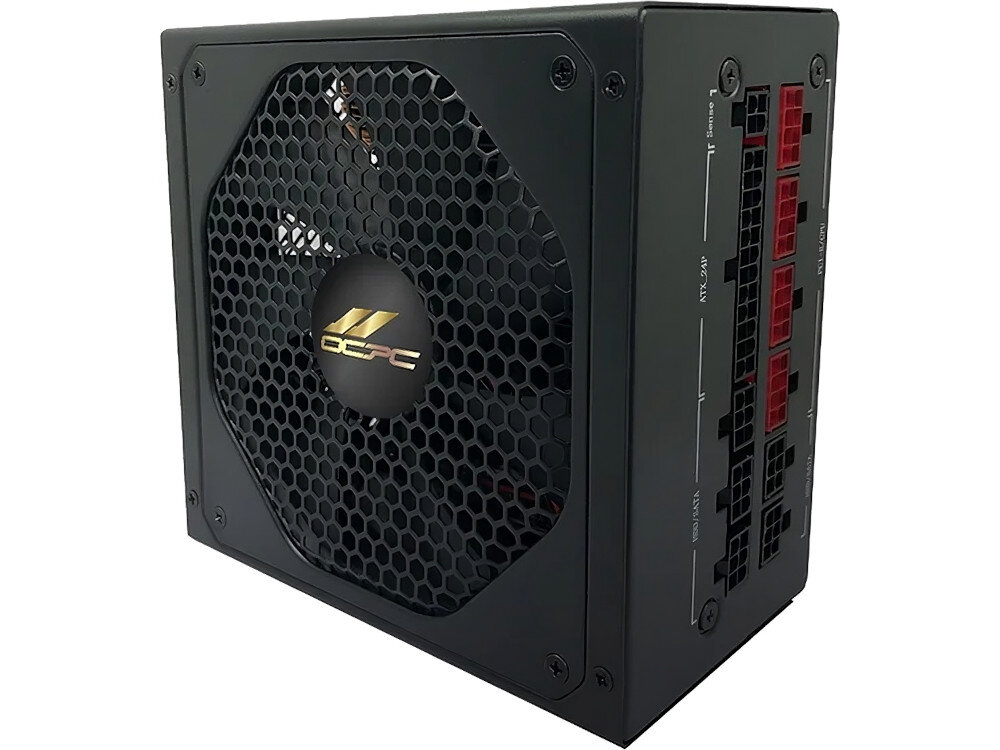 Zasilacz OCPC Gaming Energia 2 GD1000M 1000W 80 Plus Gold chłodzenie wentylator temperatura