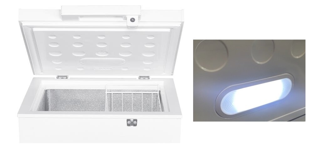 SMITH&BROWN SFCF-102-WF3 energooszczędne oświetlenie LED wnętrze zamrażarka lody mrożonki