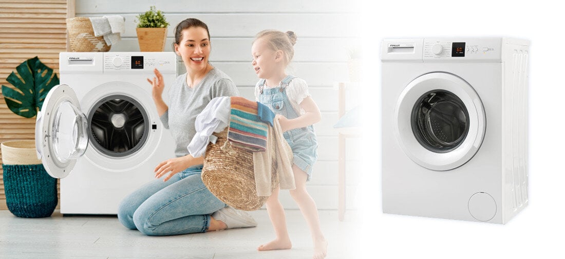Pralka FINLUX FW-F0D1061W1P bezpieczne wygodne pranie bezpieczenstwo blokada rodzicielska