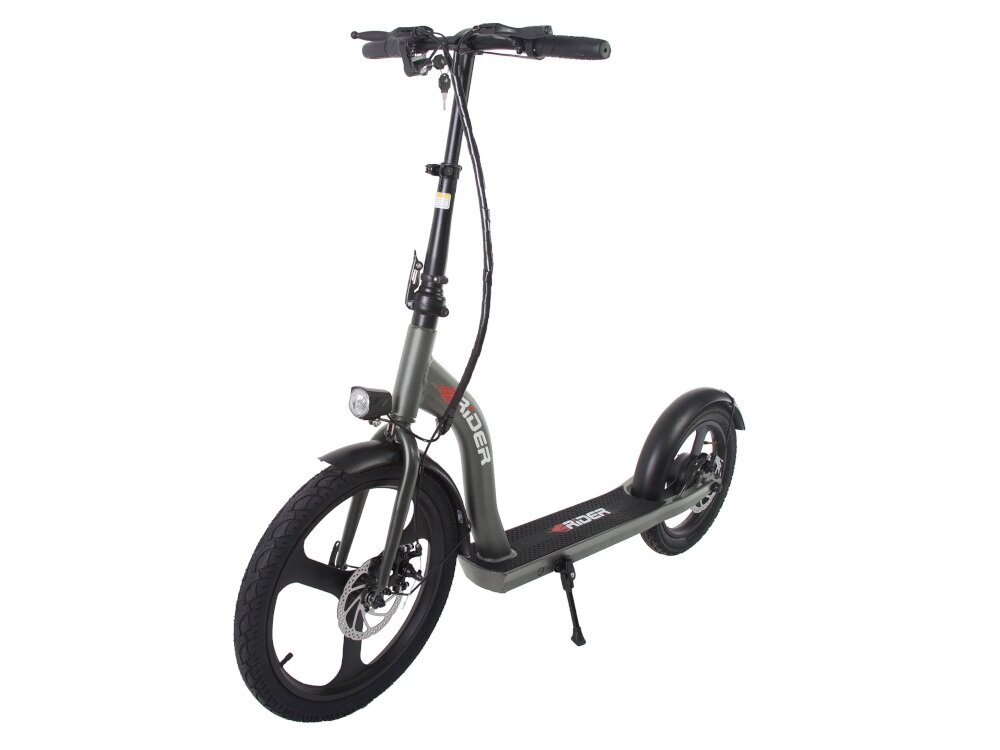 Hulajnoga elektryczna RIDER Monster Turbo Grafitowy dla doroslych stylowa wydajna wygodna do poruszania sie po miescie do jazdy terenowej