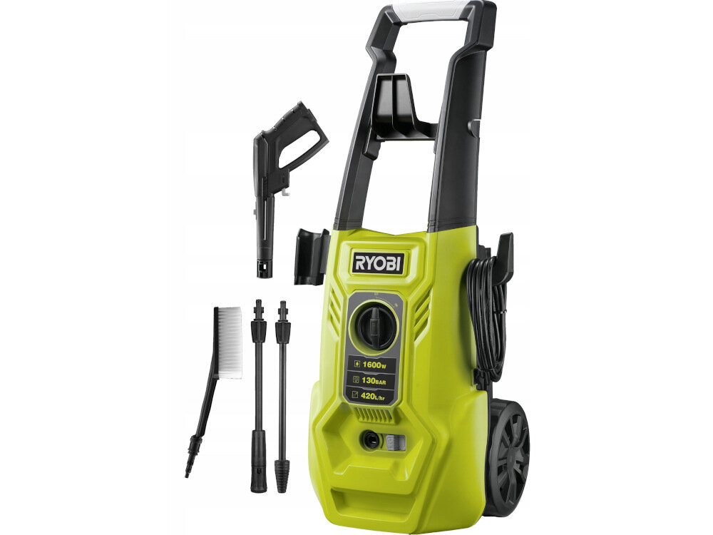 Myjka ciśnieniowa RYOBI RY130PWA zestaw lanca Turbo lanca Vario szczotka dokumentacja