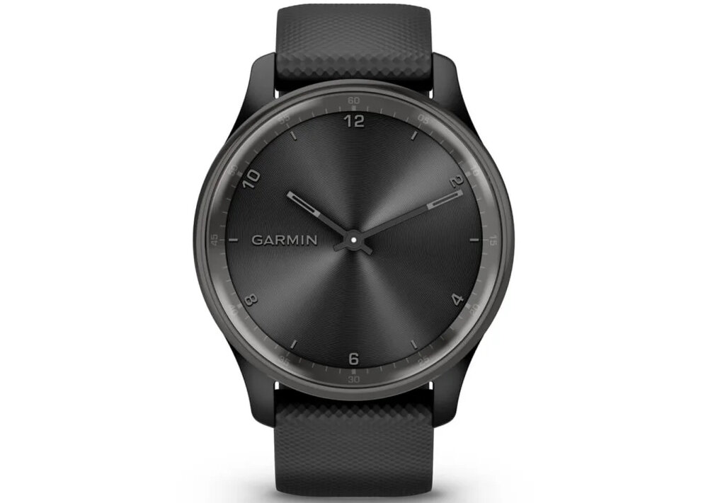 GARMIN Vivomove Trend ekran bateria czujniki zdrowie sport pasek ładowanie pojemność rozdzielczość łączność sterowanie krew puls rozmowy smartfon aplikacja 