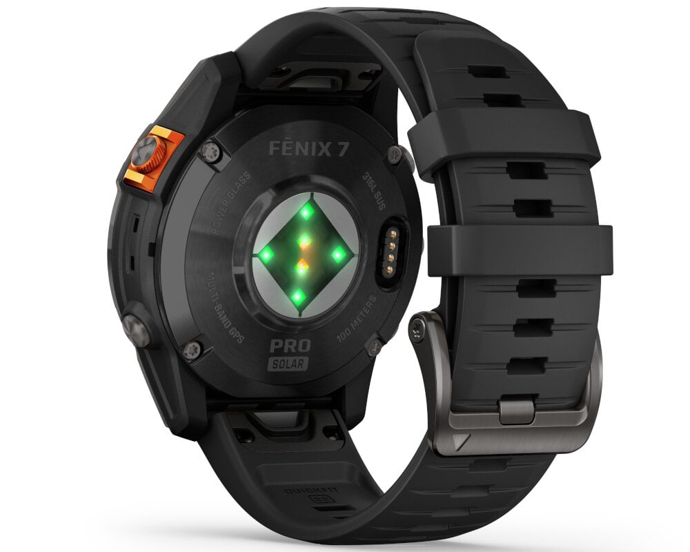 Smartwatch GARMIN Fenix 7 Pro ekran bateria czujniki zdrowie sport pasek ładowanie pojemność rozdzielczość łączność sterowanie krew puls rozmowy smartfon aplikacja 