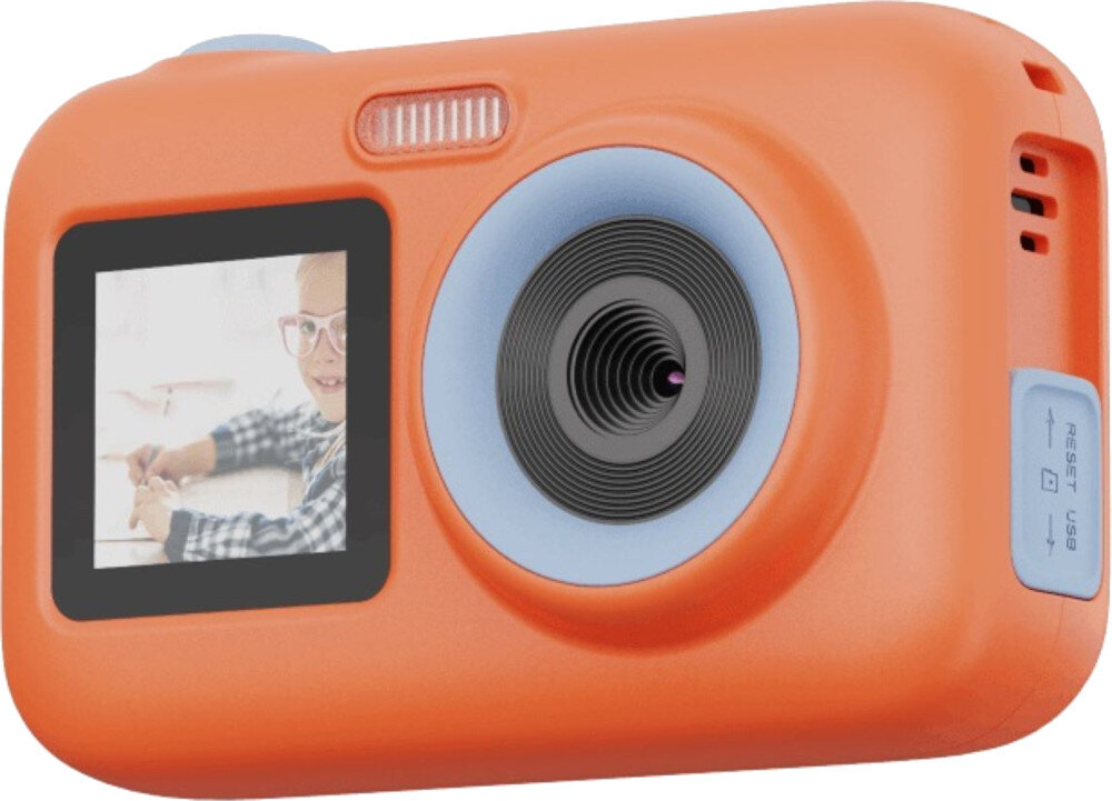 Kamera sportowa SJCAM FunCam Plus Pomarańczowy bateria pojemność pamięć gniazdo port ładowanie