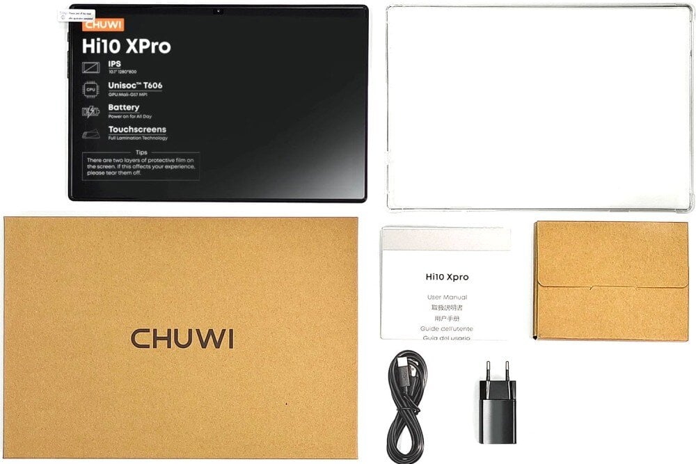 Tablet CHUWI Hi10 Pro 10.1 4/128GB LTE Wi-Fi Szary opakowanie zestaw