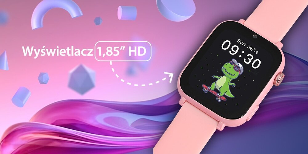 Smartwatch GARETT Kids N ce Pro 4G  ekran bateria czujniki zdrowie sport pasek ładowanie pojemność rozdzielczość łączność sterowanie krew puls rozmowy smartfon aplikacja 