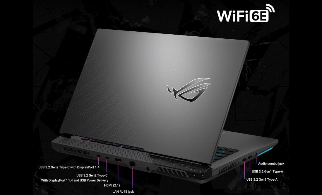 Laptop ASUS ROG Strix G17 - USB 3.2 Type-C Wi-Fi 6E  