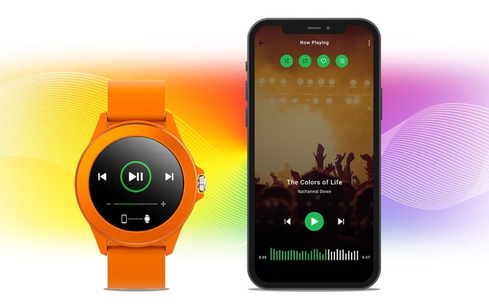Smartwatch FOREVER Colorum CW-300 ekran bateria czujniki zdrowie sport pasek ładowanie pojemność rozdzielczość łączność sterowanie krew puls rozmowy smartfon aplikacja