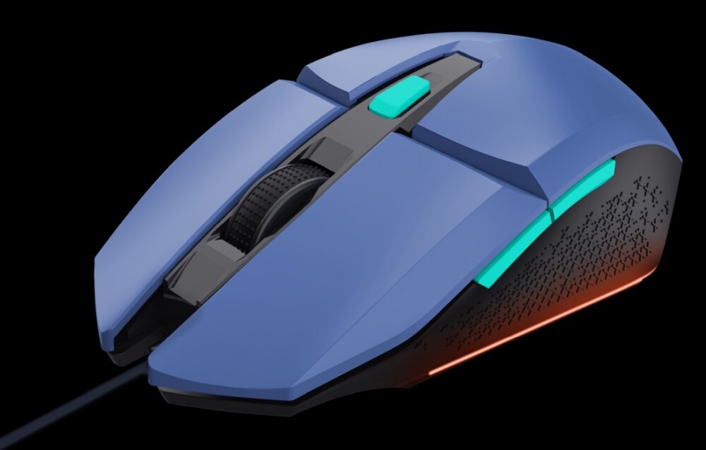 Mysz TRUST GXT109 Felox prędkość oprogramowanie oświetlenie LED ruchy swoboda przyciski kolor