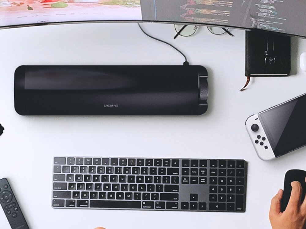 Soundbar Creative Stage SE audio wav flac mp3 zasięg konstrukcja