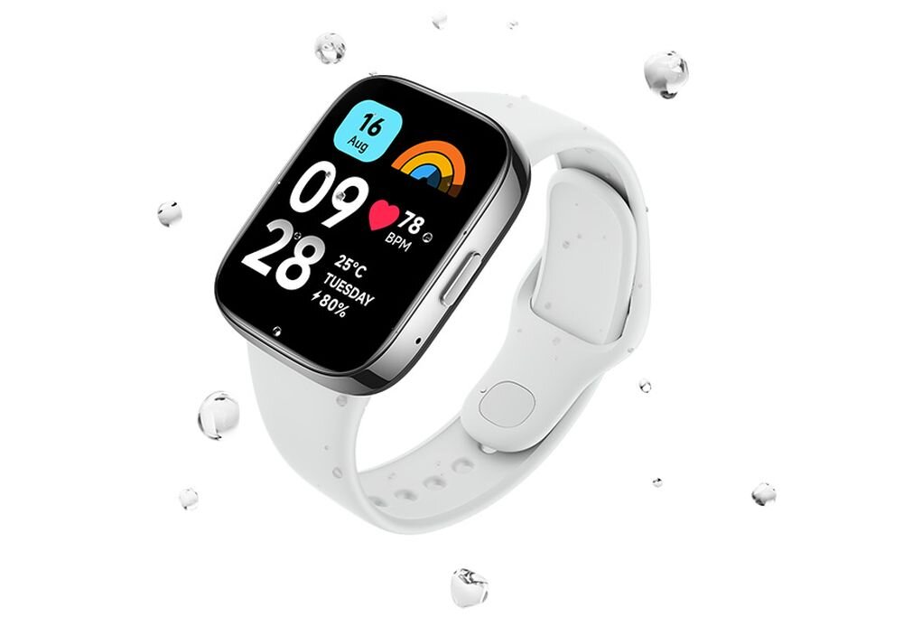 Smartwatch XIAOMI Redmi Watch 3 Active  ekran bateria czujniki zdrowie sport pasek ładowanie pojemność rozdzielczość łączność sterowanie krew puls rozmowy smartfon aplikacja 