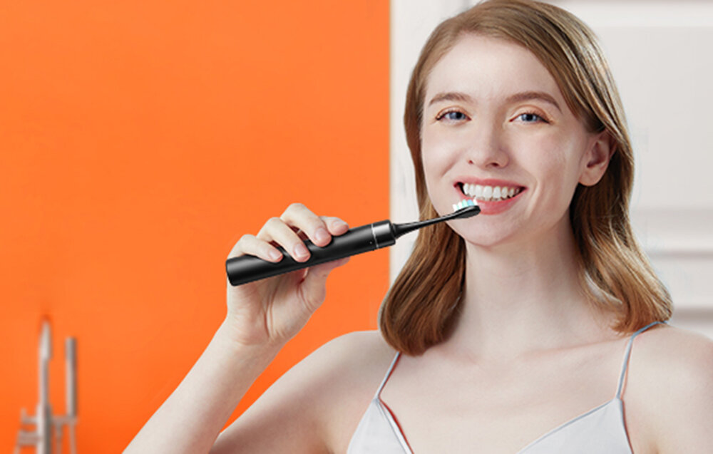 Szczoteczka soniczna BITVAE S2+HD2 Czarny różne potrzeby użytkowników 5 trybów pracy 9 poziomów intensywności clean white soft gum care dostosowanie sposobu szczotkowania dla olsób z wrażliwymi zębami różnorodność trybów skuteczne dbanie o zdrowie jamy ustnej 