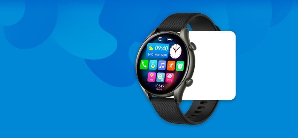 Smartwatch MYPHONE Watch EL   ekran bateria czujniki zdrowie sport pasek ładowanie pojemność rozdzielczość łączność sterowanie krew puls rozmowy smartfon aplikacja 