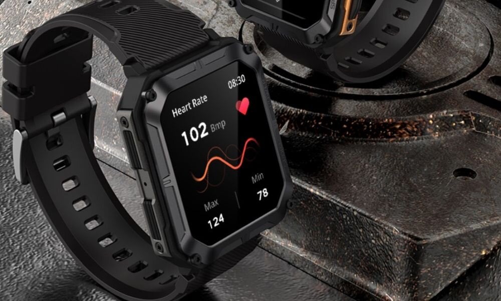 Smartwatch CUBOT C20 Pro   ekran bateria czujniki zdrowie sport pasek ładowanie pojemność rozdzielczość łączność sterowanie krew puls rozmowy smartfon aplikacja 