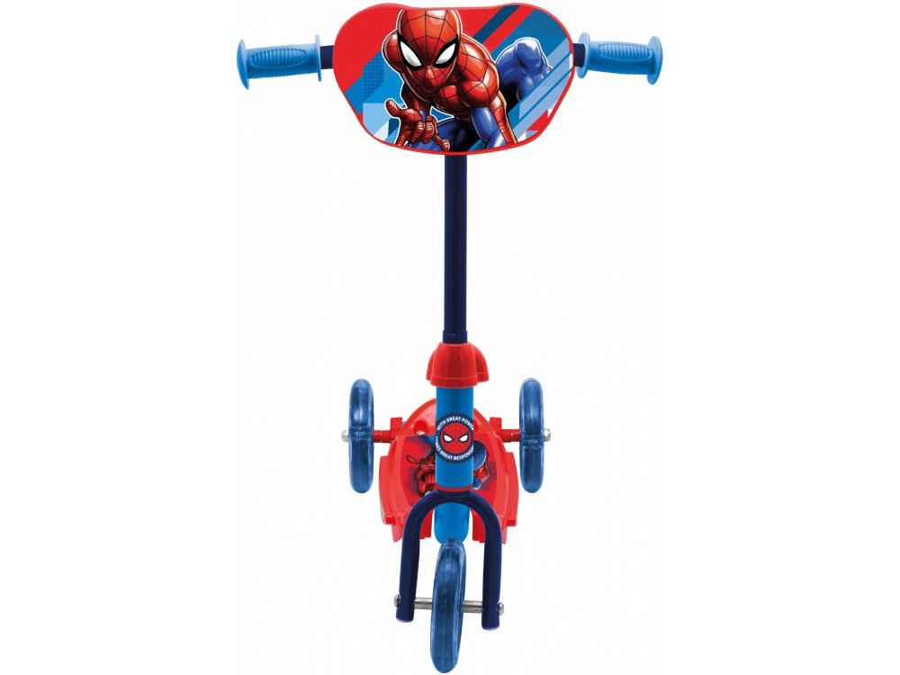 Hulajnoga dla dzieci MARVEL Spider-Man dla dziewczynek dla chlopcow z lekkich wytrzymalych materialow trenowanie utrzymywania rwnowagi uczy prwidlowego zachowania na jezdni dla dzieci o wadze do 20 kg