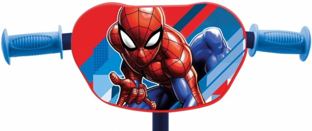 Hulajnoga dla dzieci MARVEL Spider-Man regulacja wysokosci kierownicy dopasowanie do wzrostu dziecka antyposlizgowy miekki material uchwytow plakietka z wizerunkiem Spider-Mana