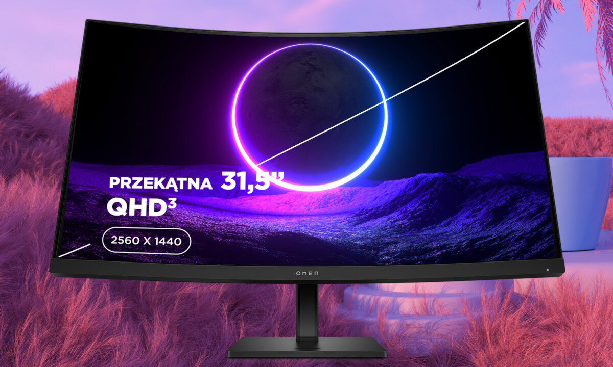 Monitor HP Omen 32c 31.5 2560x1440px 165Hz 1 ms Curved zakrzywienie cechy zalety opis przeznaczenie