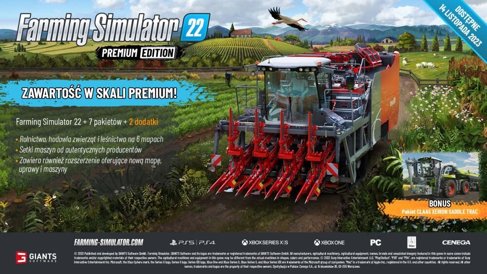 Farming Simulator 22 - Edycja Premium Gra uprawy warzywa rozgrywkapola mapy rolnictwo